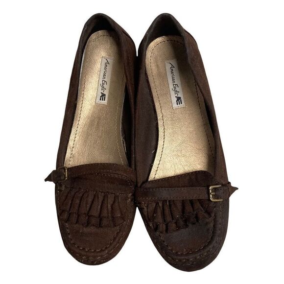 AMERICAN EAGLE, women’s brown slip on shoes, size 7, - Picture 1 of 8